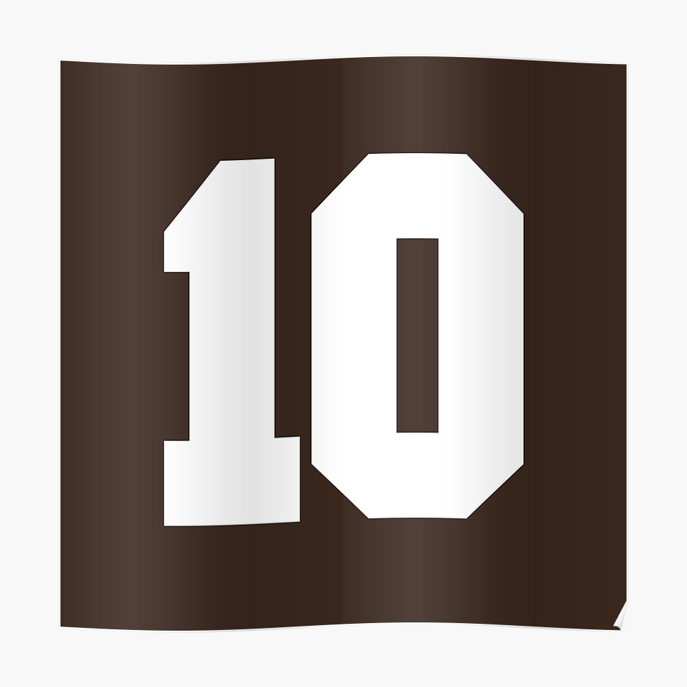 5 Number Cleveland Sports Five Brown Jersey Sticker for Sale by  HelloFromAja