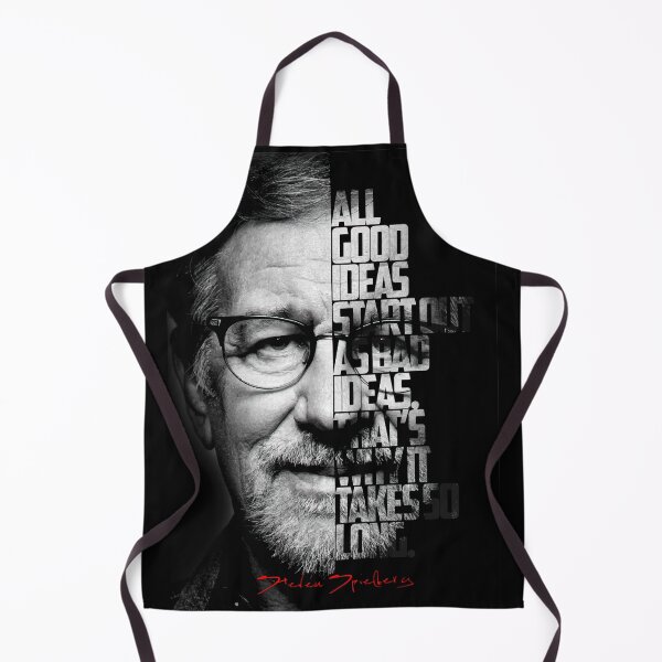 Item preview, Black and white Steven Speilberg quote poster designed and sold by Enea Kelo.