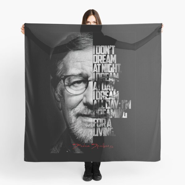 Item preview, Black and white Steven Speilberg quote poster designed and sold by The Wise Fortress.