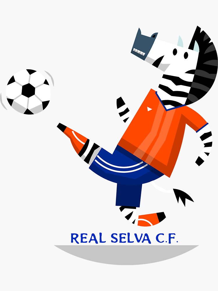 "Zebra Football Team Real Selva" Sticker for Sale by FeelGoodJR