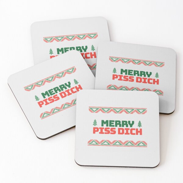 Item preview, Anti Christmas "Merry Piss Dich" funny saying designed and sold by thegoodys.