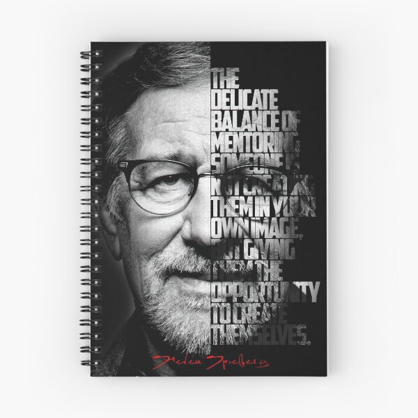 Item preview, Black and white Steven Speilberg quote poster designed and sold by Enea Kelo.