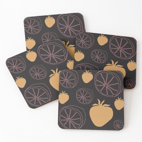 Item preview, Fruity strawberry citrus pattern designed and sold by LiliesValley.