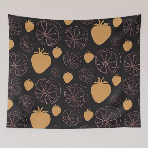 Item preview, Fruity strawberry citrus pattern designed and sold by LiliesValley.