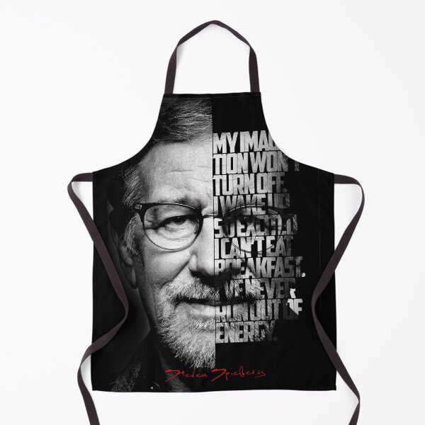 Item preview, Black and white Steven Speilberg quote poster designed and sold by Enea Kelo.
