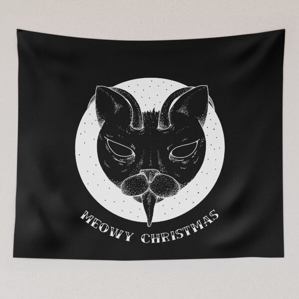 Item preview, Meowy Christmas Cat Xmas Krampus designed and sold by jacks-tees.