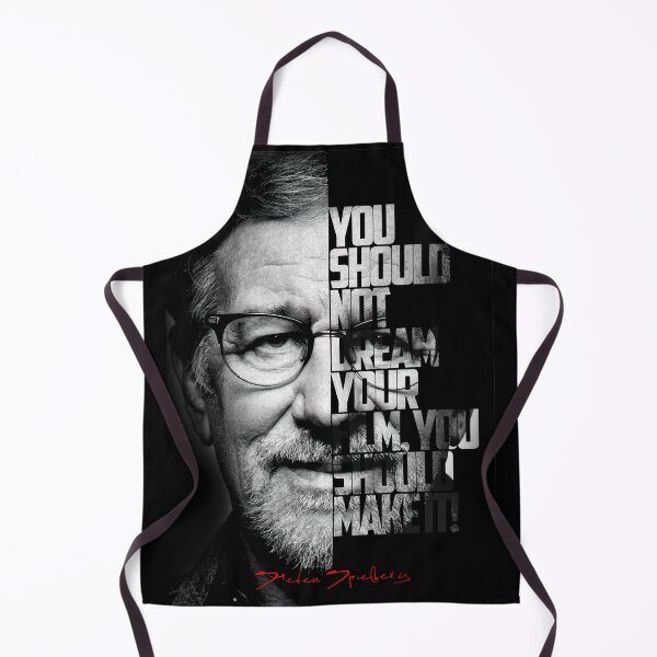 Item preview, Black and white Steven Speilberg quote poster designed and sold by Enea Kelo.