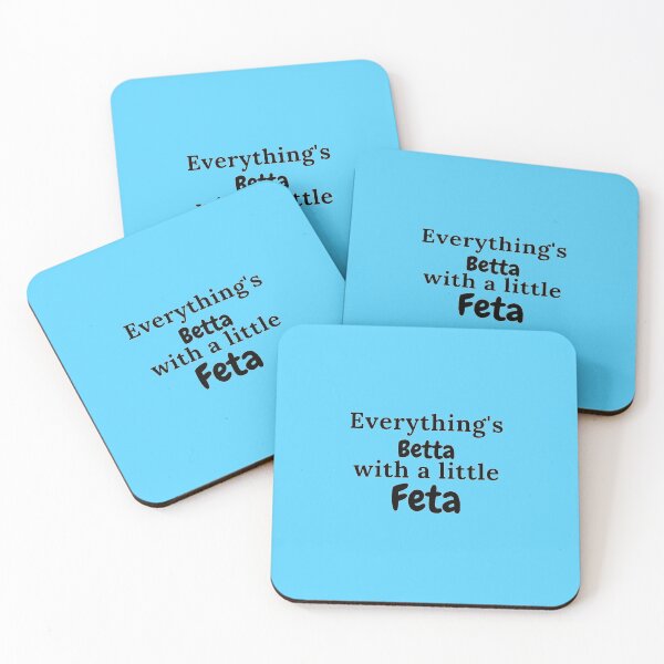 Item preview, Everything's Betta With a Little Feta Greek Quotes Gifts designed and sold by TheGreekGuy.