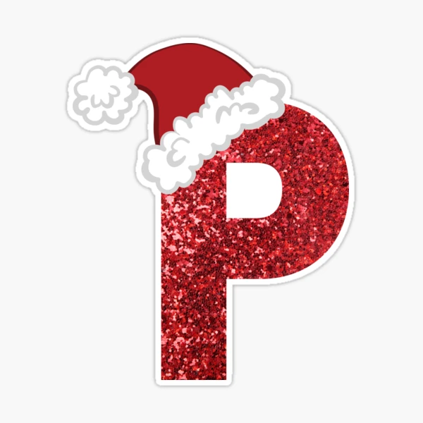Sparkly Christmas Letter P Sparkly Christmas Letter P