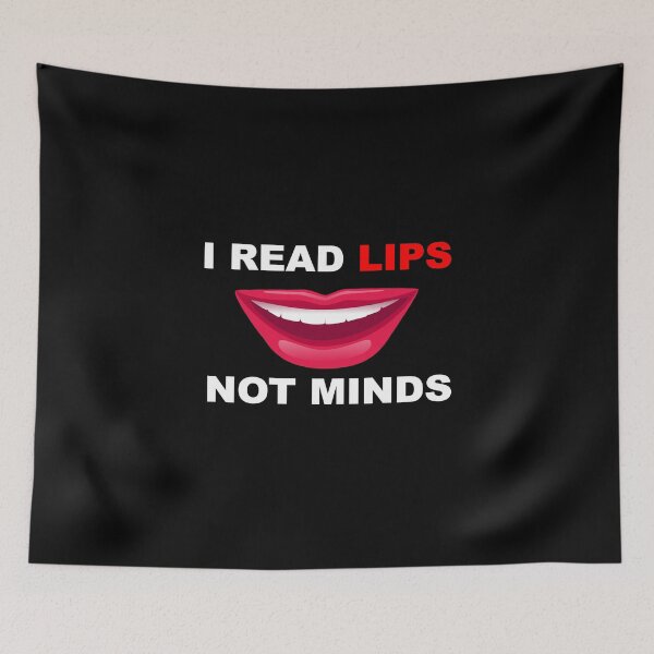 Item preview, I read lips, not minds hearing impaired  designed and sold by zazluxe.