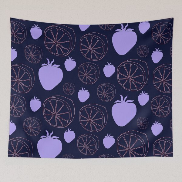 Item preview, Fruity strawberry citrus pattern designed and sold by LiliesValley.