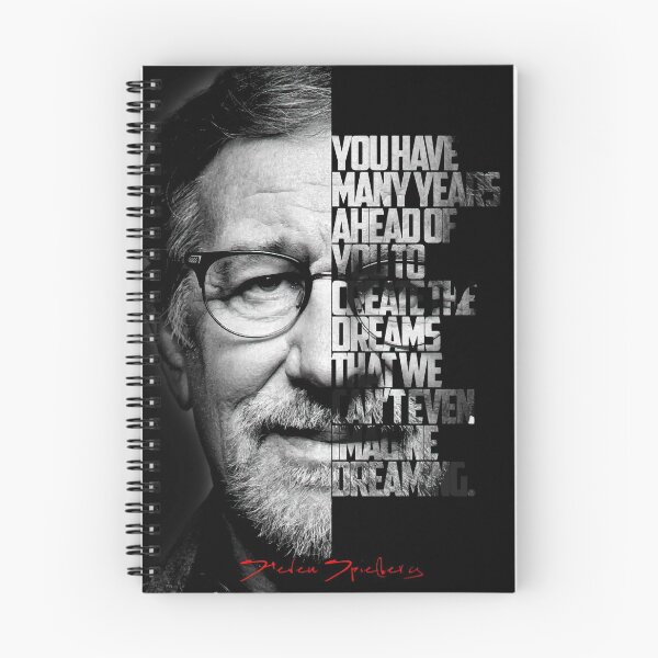 Item preview, Black and white Steven Speilberg quote poster designed and sold by Enea Kelo.