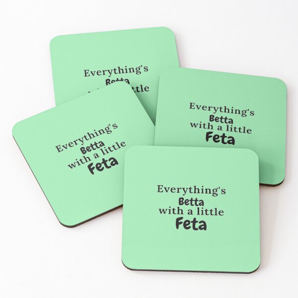 Item preview, Everything's Betta With a Little Feta Greek Quotes Gifts designed and sold by TheGreekGuy.