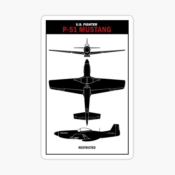Item preview, WW2 P51 Mustang Identification designed and sold by rogue-design.