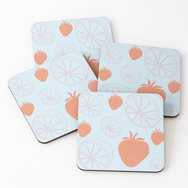 Item preview, Fruity strawberry citrus pattern designed and sold by LiliesValley.