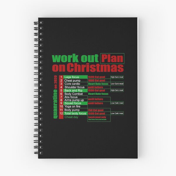 Item preview, Christmas Workout Plan Collection designed and sold by Myartbeyours.