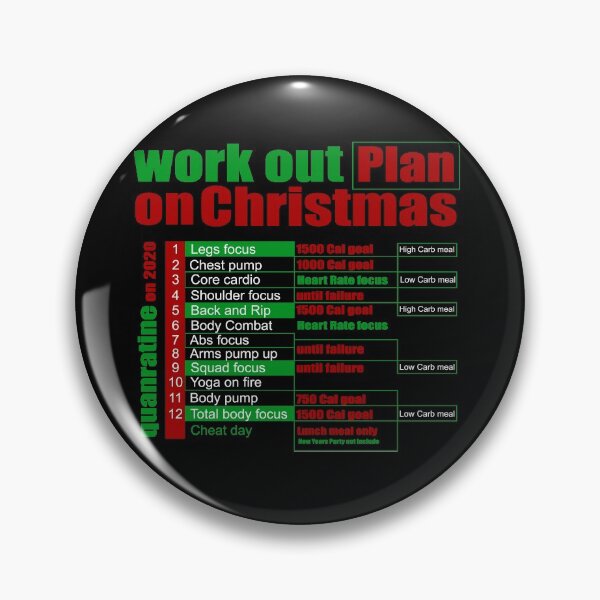 Item preview, Christmas Workout Plan Collection designed and sold by Myartbeyours.