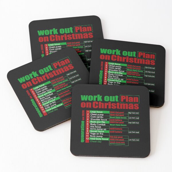 Item preview, Christmas Workout Plan Collection designed and sold by Myartbeyours.