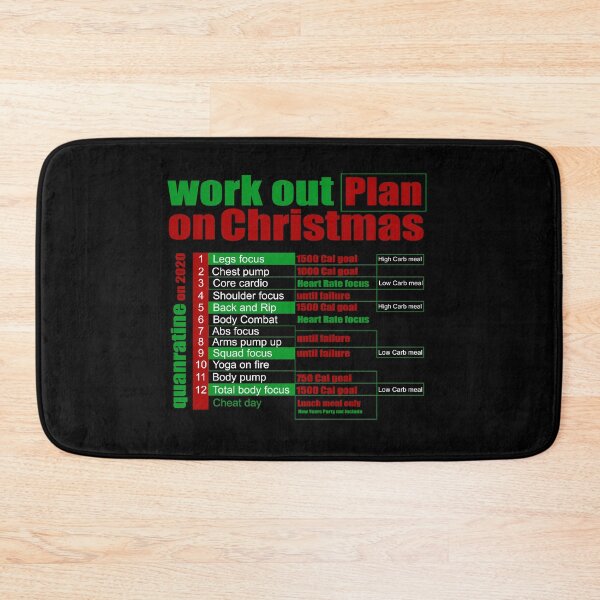 Item preview, Christmas Workout Plan Collection designed and sold by Myartbeyours.