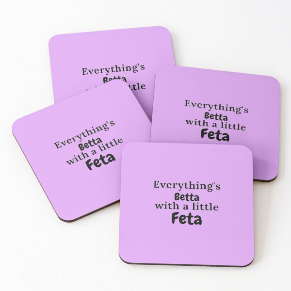 Item preview, Everything's Betta With a Little Feta Greek Quotes Gifts designed and sold by TheGreekGuy.