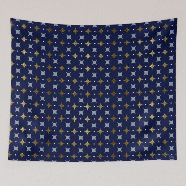 Item preview, GEOMETRIC GLOW - BLUE designed and sold by PrachiManerikar.