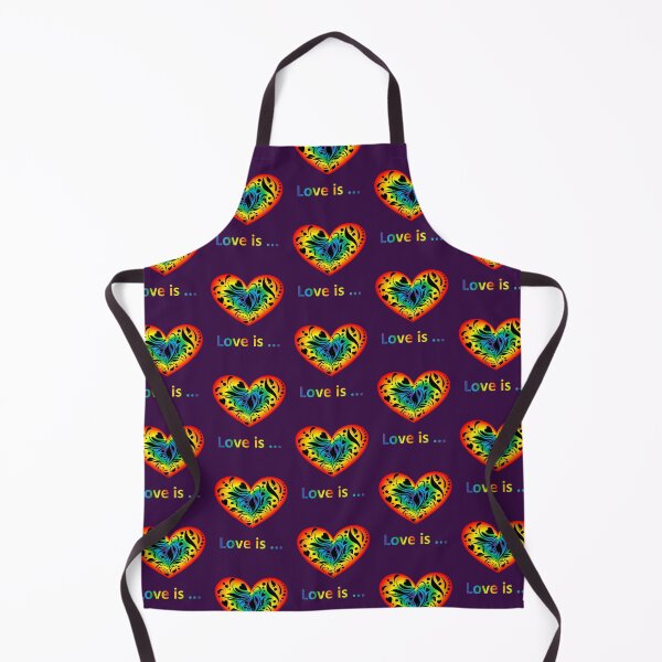 Item preview, Love is ... Shining rainbow heart with a pattern designed and sold by helenkaiy.
