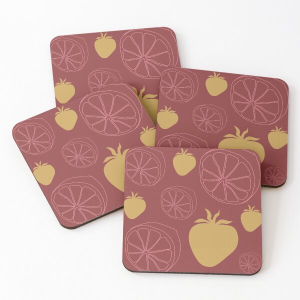 Item preview, Fruity strawberry citrus pattern designed and sold by LiliesValley.