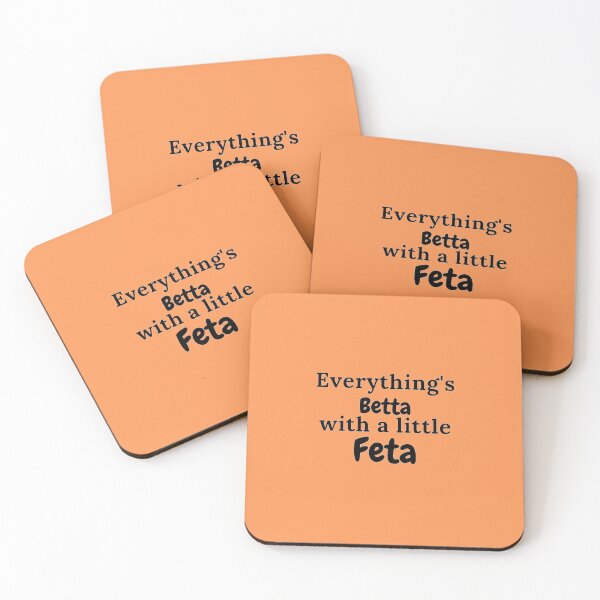 Item preview, Everything's Betta With a Little Feta Greek Quotes Gifts designed and sold by TheGreekGuy.