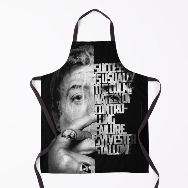 Item preview, Black and white Sylvester Stallone quote poster designed and sold by Enea Kelo.