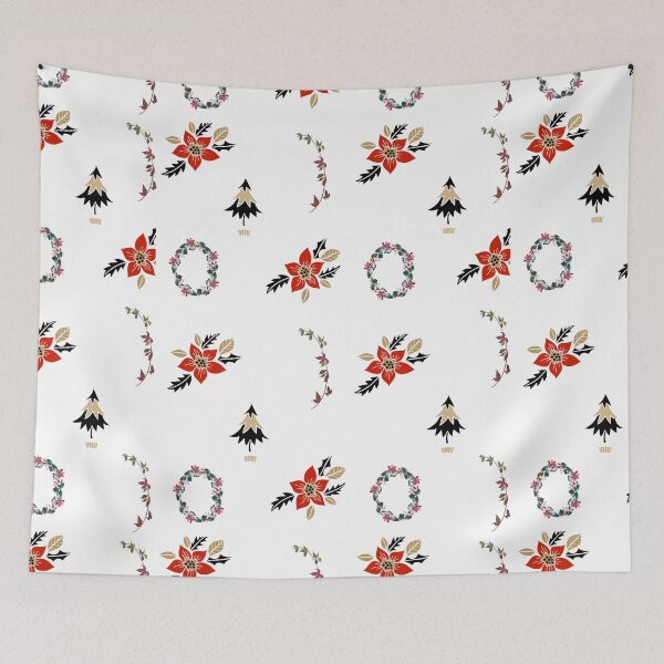 Item preview, Red flower pattern  designed and sold by Dr. Heartbeat.