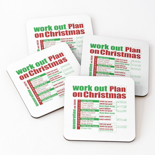 Item preview, Christmas Workout Plan Collection designed and sold by Myartbeyours.