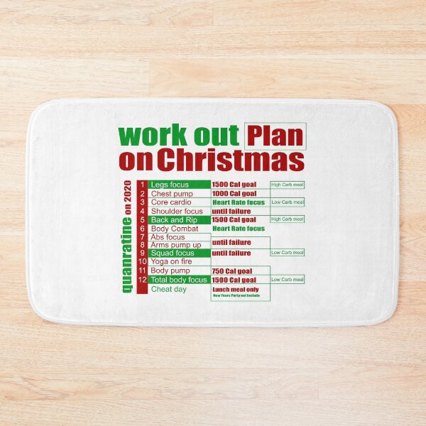 Item preview, Christmas Workout Plan Collection designed and sold by Myartbeyours.