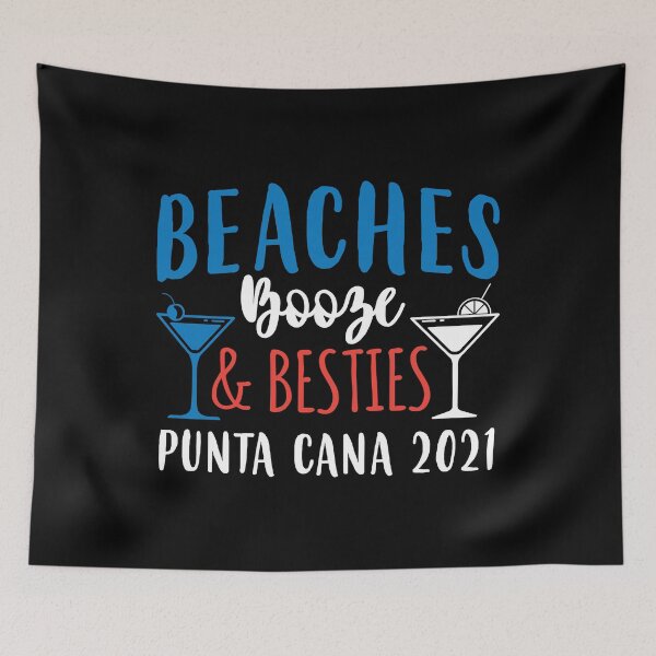 Item preview, Booze Besties Bachelorette Punta Cana 2021 Girls Trip print designed and sold by jakehughes2015.