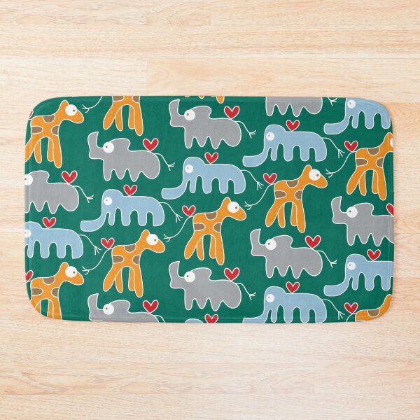 Item preview, Cartoon Elephant, Giraffe And Rhino Trio © fatfatin designed and sold by fatfatin.