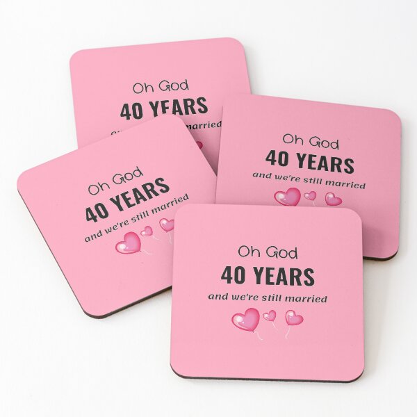 Item preview, 40th Wedding Anniversary Funny Gift for Him or Her designed and sold by TheGreekGuy.