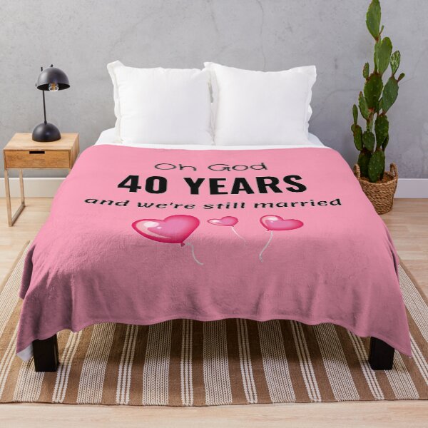 Item preview, 40th Wedding Anniversary Funny Gift for Him or Her designed and sold by TheGreekGuy.