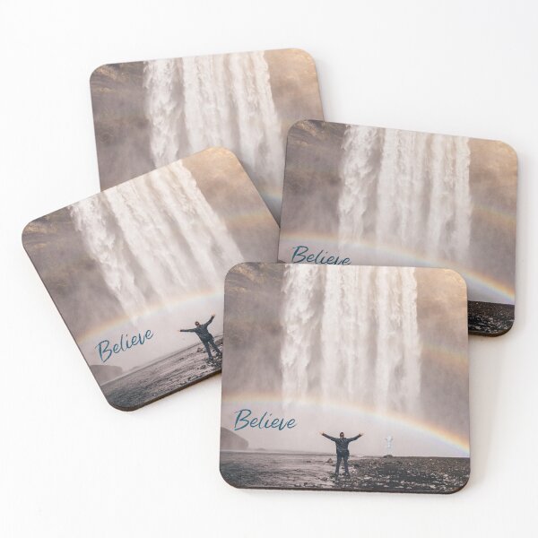 Item preview, Believe Alien Waterfall Rainbow designed and sold by LeftFieldFunny.