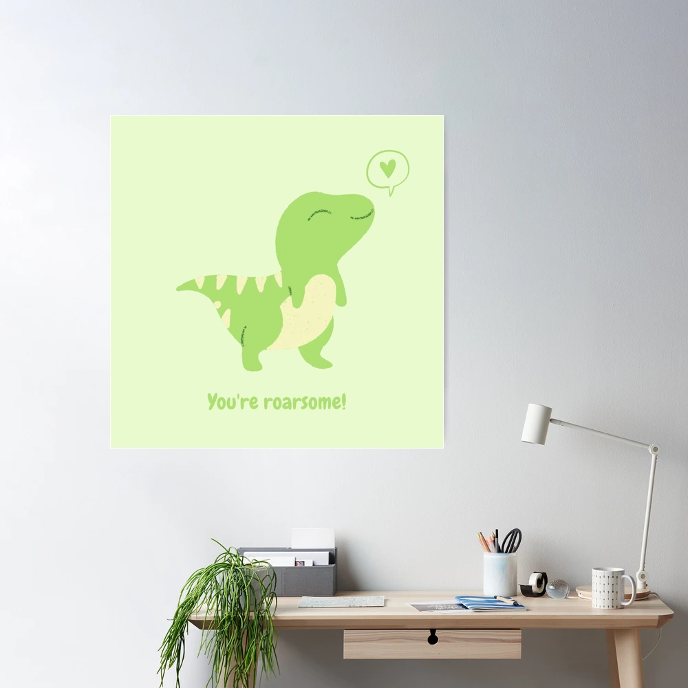 Roarsome dinosaur cartoon tees concept design 16246225 Vector Art
