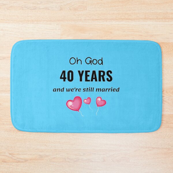 Item preview, 40th Wedding Anniversary Funny Gift for Him or Her designed and sold by TheGreekGuy.