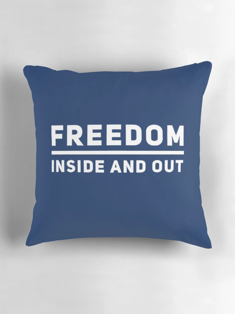 Thumbnail 3 of 4, Pillow, Freedom Inside and Out designed and sold by Jon Raso.