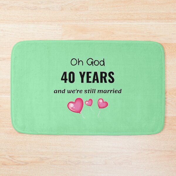 Item preview, 40th Wedding Anniversary Funny Gift for Him or Her designed and sold by TheGreekGuy.