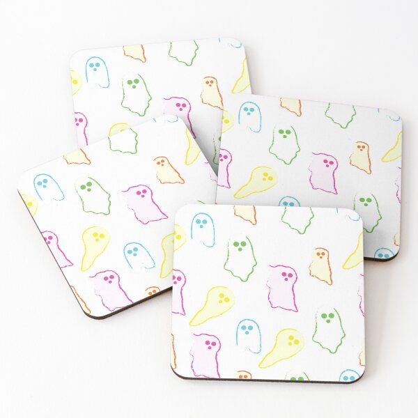 Item preview, Neon Ghosts - White background designed and sold by EszterKate.