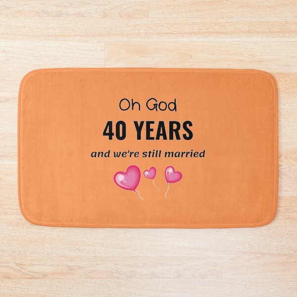Item preview, 40th Wedding Anniversary Funny Gift for Him or Her designed and sold by TheGreekGuy.