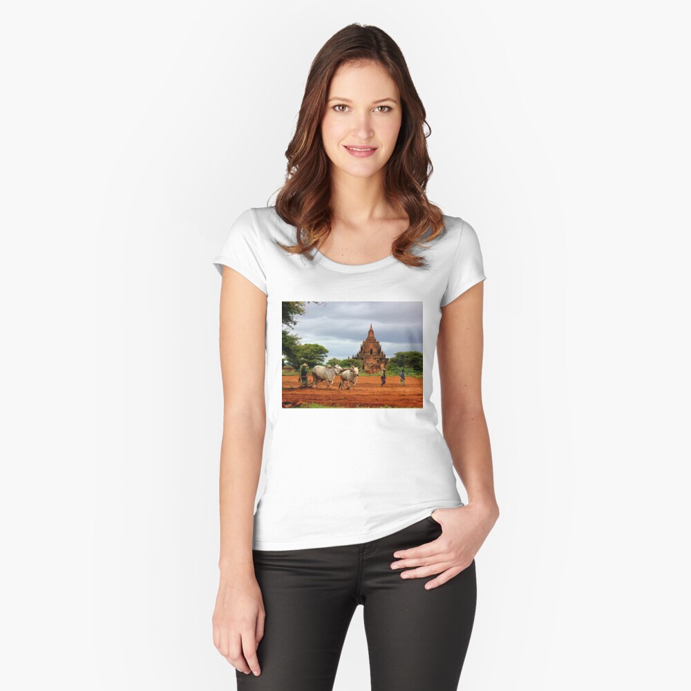 Item preview, Fitted Scoop T-Shirt designed and sold by remote-travel.