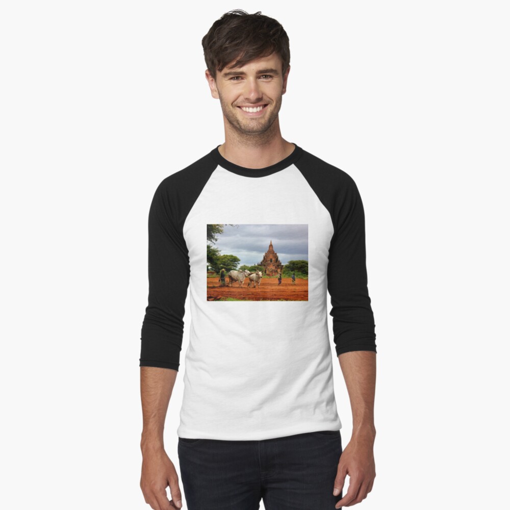 Item preview, Baseball ¾ Sleeve T-Shirt designed and sold by remote-travel.