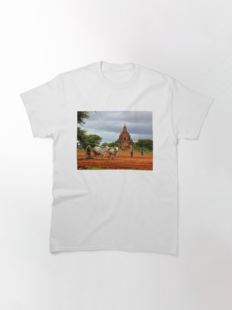 Thumbnail 3 of 7, Classic T-Shirt, "Burmese Ancient Temples Bagan" designed and sold by remote-travel.