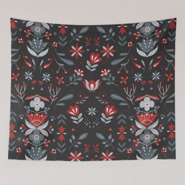 Item preview, Scandinavian Folk Flower Pattern II designed and sold by NordicStudio.