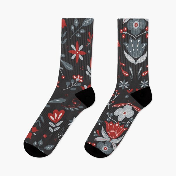 Item preview, Scandinavian Folk Flower Pattern II designed and sold by NordicStudio.