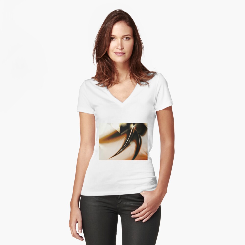 Item preview, Fitted V-Neck T-Shirt designed and sold by garretbohl.