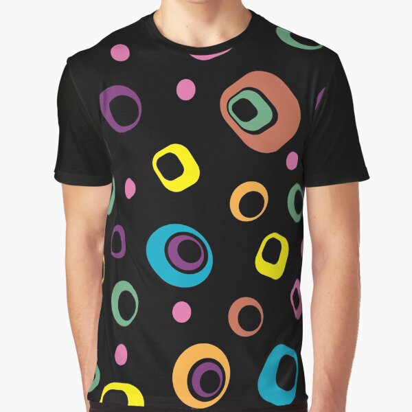 Abstract Multi Color Painting Graphic T-Shirt